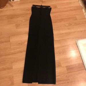 Herve leger strapless black gown